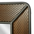thumbnail image 4 of DecMode 31" x 47" Brown Wall Mirror with Netting Frame, 4 of 9