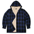 thumbnail image 4 of GENTS BLISS Flannel Shirts for Men Plaid Button Up Men Shirts Fleece Hooded Men Jacket Coat with Pocket, 4 of 11