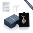 thumbnail image 7 of Heart Urn Locket Cremation Jewelry for Ashes Holder Dolphin Memory Necklace Sea Waves Ash Urn Necklace Memorial Jewelry, 7 of 7