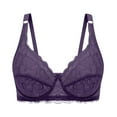 thumbnail image 2 of Weiqiqre Womens Underwear Push Up Beautiful Lace Bra with Underwire, Non Padded Cups for Natural Shape, 2 of 4