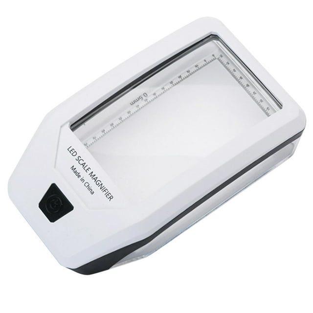 MasteelfCA 1Pc Magnifying Glass LED Scale Magnifier Reading Magnifying Tool Without Battery