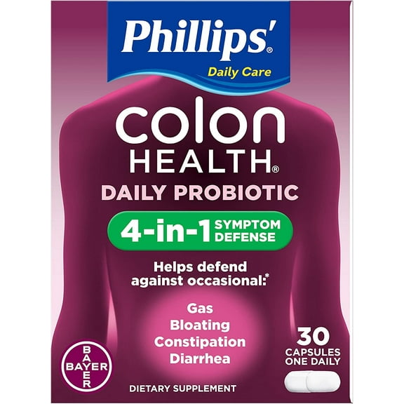 Phillips Colon Health Daily Probiotic Capsules, 30 ct