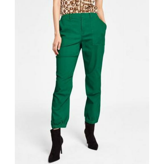MSRP $80 Inc International Concepts Womens Cropped Cargo Pants Green Size 6