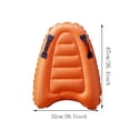 thumbnail image 3 of Inflatable Surf Board Portable Swimming Body Board With Handles Blow Up Float Board Learn To Swim Summer Fun Pool Beach Water Game Playthings, 3 of 7