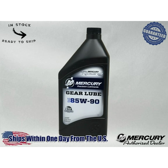 Mercury OEM SAE 85W-90 Racing Gear Lube Quart 92-8M0078015