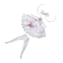 guohui 30cm 1/6 Dolls Bjd Dolls Clothes Dress Doll Clothes Blyth Pastoral Clothe Pink