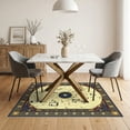 thumbnail image 3 of ODIKA Music Cd Note Disc Guitar Piano Keyboard Shape Motifs Border for Dining Room, Under Table, Home Office, Non-Slip Chair-Friendly, 3 of 7