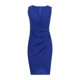 thumbnail image 4 of Puntoco Vestido De Manga Corta Con Cuello En V, Vestido Con Cuello En V Para Mujer Azul M, 4 of 6