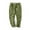 Olive Green, variant on ZQUUVOU Men's Cotton Drawstring Casual Solid Color Washed Straight Leg Cropped Pants Gray