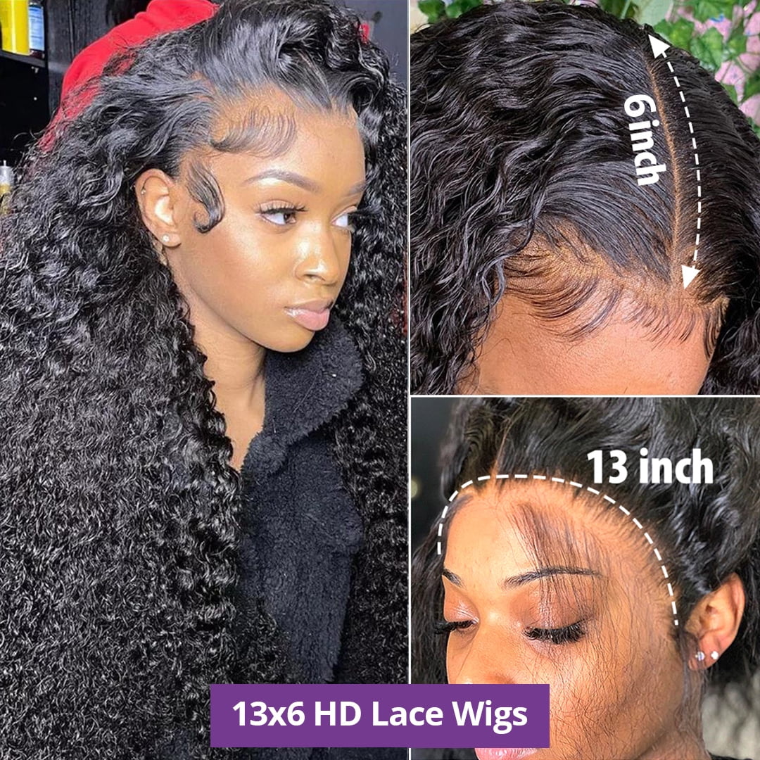 Curly Human Hair Wig 13x4 360 DOPI Deep Wave Lace Frontal Brazilian Wigs For Black Women Human Hair 13x6 Water Wave Lace Front Wig