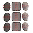 thumbnail image 1 of compatible EMS compatible exchange pad 3 x 3 sets Total 9 (3 for front and 6 for the flank), 1 of 5
