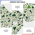 thumbnail image 6 of FORMRS Kids Pajama Pants with Pockets Size 13-14Y Boys Lounge Sleep Bottoms, Green Triangles Pattern, 6 of 8