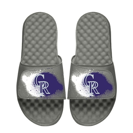 

Men s ISlide Gray Colorado Rockies Spray Paint Slide Sandals