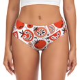thumbnail image 1 of Balery Hand Drawn Tomatoes Ropa Interior de Algodón para Mujer con Dibujo – Braguitas Cómodas y Elásticas, Estilo Clásico-Small, 1 of 6
