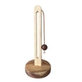 thumbnail image 2 of Solid Wood Paper Towel Rack Kitchen Perforation Roll Paper Storage Rack Lazy Cloth Plastic Wrap Plastic Bag Vertical Storage Rack,1X Kitchen Paper Towel Holder Clearance, 2 of 5