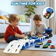 thumbnail image 3 of MOONTOY Carrier Truck Race Track Kids Toys, 3 of 8