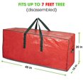 thumbnail image 2 of Bolsa De Almacenamiento Para Árbol De Navidad Propik | Se Adapta A Árboles Desmontados De Hasta 7 Pies De Altura | Caja De Almacenamiento Para Árboles Artificiales Navideños De 45" X 15" X 20" | Conte, 2 of 5