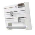 thumbnail image 4 of 6 en 1 multifuncional estante de pared de la cocina almacenamiento de envoltura de la adherencia simple dispensador de láminas de papel resistente, 4 of 8