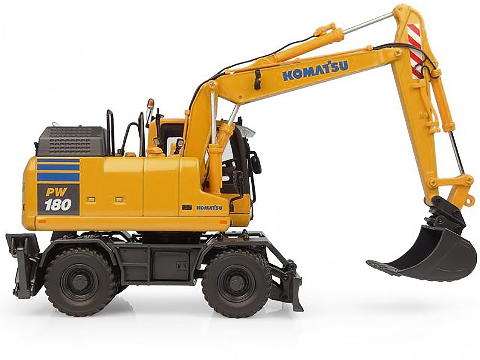 KOMATSU PW180 ミニチュア 1:50 PC180 PC200 希少 Komatsu PW180-11 Excavator Yellow with Standard Bucket and