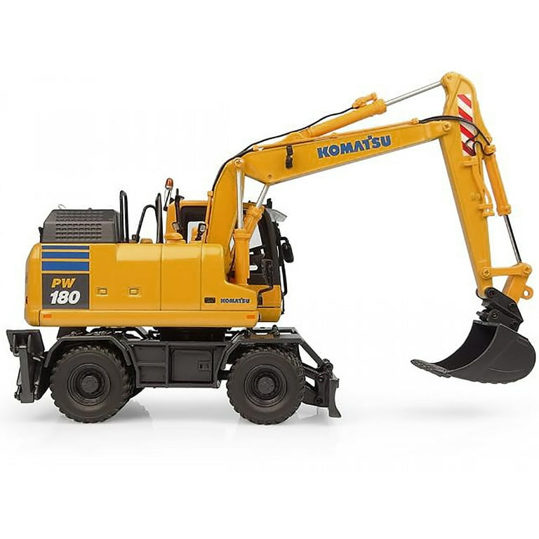 Komatsu PW180-11 Excavator Yellow with Standard Bucket and