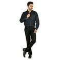 thumbnail image 2 of Bestman Formal Classic Button Down Cotton Shirts Inner Contrast Regular Fit Office Shirt For Mens, 2 of 7
