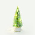 thumbnail image 3 of Artificial Christmas Tree,Mini Christmas Trees, Bottle Brush Trees with LED String Lights, Button Cell Battery Powered Desktop Pine Trees with Base for Home Xmas Decor (Warm White), 3 of 5