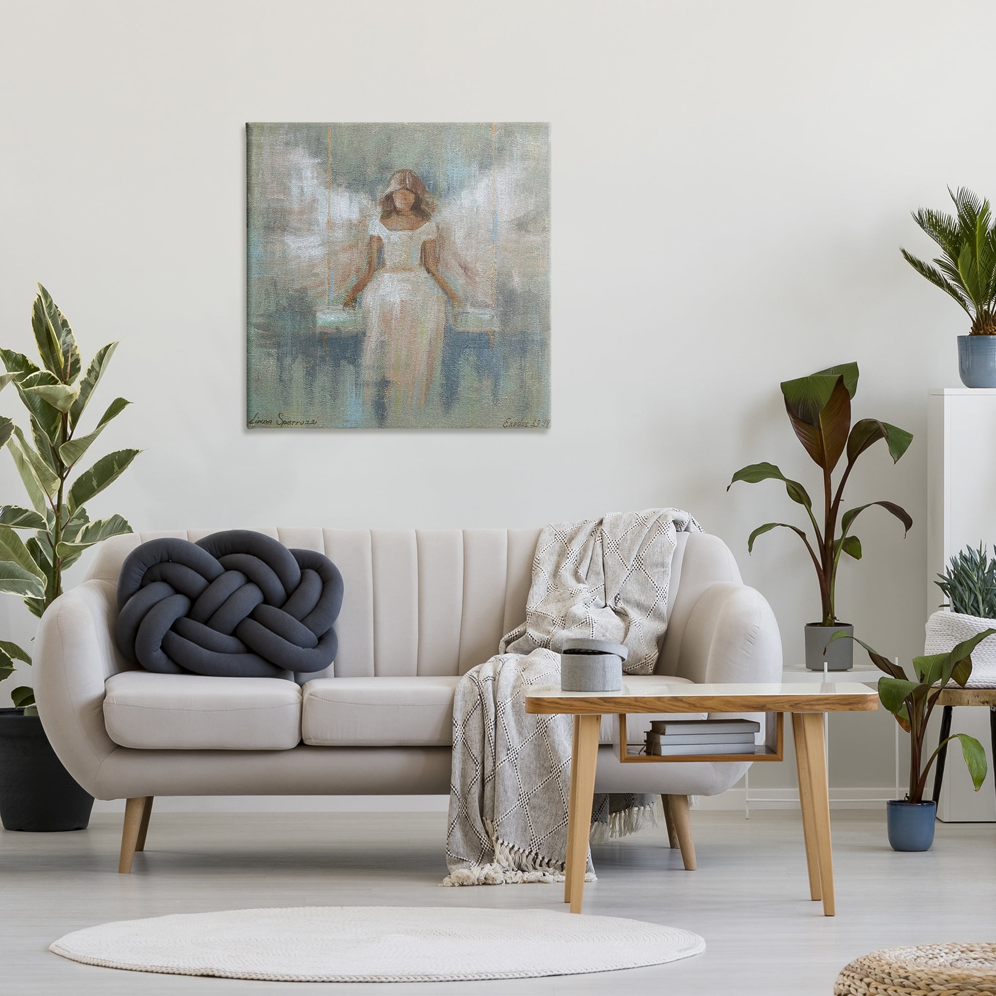 Stupell Industries Dreamlike Restful Angel Canvas Wall Art, design by Linda Sperruzzi