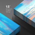 thumbnail image 4 of wall26 Canvas Print Wall Art Vibrant Pastel Sunset Santorini Greece Nature Wilderness Photography Realism Rustic Scenic Landscape Earth Panorama Colorful for Living Room, Bedroom, Office - 32"x4, 4 of 5