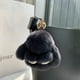 thumbnail image 1 of Colgante de conejo lindo, llavero, color gris oscuro, 1 of 2