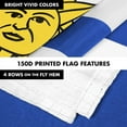 thumbnail image 5 of G128 Combo Pack: 6 Feet Tangle Free Spinning Flagpole (Silver) Uruguay Uruguay Flag 3x5 ft Printed 150D Brass Grommets (Flag Included) Aluminum Flag Pole, 5 of 8