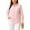 Pink-1, variant on SOMER Womens Tops Fall Long Sleeve Blouse Heart Print Casual Button Down Shirts Collared Plus Size Tops Blue