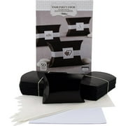 Wilton Black Pillowbox Favor Kit, 50 Count
