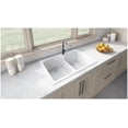 thumbnail image 4 of Ruvati RVG1345GR Epigranite 33" Drop-In Double Basin Granite Composite Kitchen Sink - Grey, 4 of 7