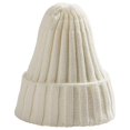 thumbnail image 1 of Sonducket Sombrero Unisex mezclas de algodón sólido cálido HIP HOP sombreros de punto hombres gorras de invierno mujeres Skullies gorros para Sombreros blanco Sonducket AP000123-02, 1 of 6