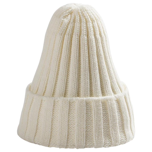Sonducket Sombrero Unisex mezclas de algodón sólido cálido HIP HOP sombreros de punto hombres gorras de invierno mujeres Skullies gorros para Sombreros blanco Sonducket AP000123-02