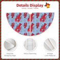 thumbnail image 3 of Xecao Cartoon Lobsters 2 Pattern Christmas Tree Skirt Holiday Part Decorations for Christmas Tree, Farmhouse Christmas Decor Xmas Holiday Home Party Decorations-30", 3 of 6