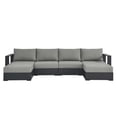 thumbnail image 2 of Modway Tahoe 4-Piece Sectional Sofa Set in Gray Gray, 2 of 9