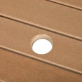 thumbnail image 6 of Costaelm Paradise 30" Square Outdoor Patio Counter High Bistro Bar Table With Umbrella Hole, Teak, 6 of 9