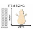 thumbnail image 3 of Unfinished Wood Snowman Shape - Winter Decor - Craft - up to 46" DIY 20" / 3/4", 3 of 4