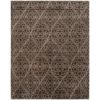 SAFAVIEH Martha Stewart Strolling Garden Geometric Area Rug, Coffee/Brown, 3'9" x 5'9"