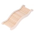 thumbnail image 1 of Puente Concaleras de Madera para Hámster, Juguete de Escalada, Escalera de Madera para Hámster, Jaula para Ratas flexible, Juguete de Hábitat para animales Pequeños, 1 of 7