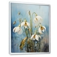 thumbnail image 2 of Designart "Harmonious Snowdrop Simplicity" Snowdrops Floater Framed Canvas Art Print, 2 of 5