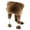 Adult, variant on Children Winter Hat with Drawstring And Plush Ball Thick Faux Fur Cartoon Racoon Elastic Unisex Pure Color Headwear Outdoor Activities Cap