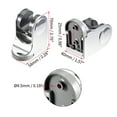 thumbnail image 2 of Soporte de ducha de mano ajustable de ABS para pared Uxcell, paquete de 2, tono plateado, 2 of 5