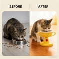 thumbnail image 2 of Bol pour Chat Réglable, Plat d'Alimentation Surélevé à 30° avec Support Incliné/bols Empilables/cinq Niveaux de Hauteur Réglables pour Chats et Chatons, Ensemble Ergonomique pour Nourriture et Eau pour Animaux (ABS), 2 of 8