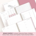 thumbnail image 6 of Blue Sky Rachel Parcell 2026-2027 Weekly and Monthly Academic Year Planner Calendar, July 2026 - June 2027, 8.5" x 11", Flexible Cover, Wirebound, Laminated Tabs, Storage Pocket, Stickers, Peony, 6 of 10