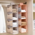 thumbnail image 4 of Oxford Cloth Washable Multilayer Foldable Hanging Storage Rack Clothes Organizer, 4 of 10