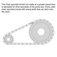 thumbnail image 6 of Uxcell 22 Teeth Sprocket Single Strand 1/2" Pitch, 14mm Bore Carbon Steel, 6 of 6