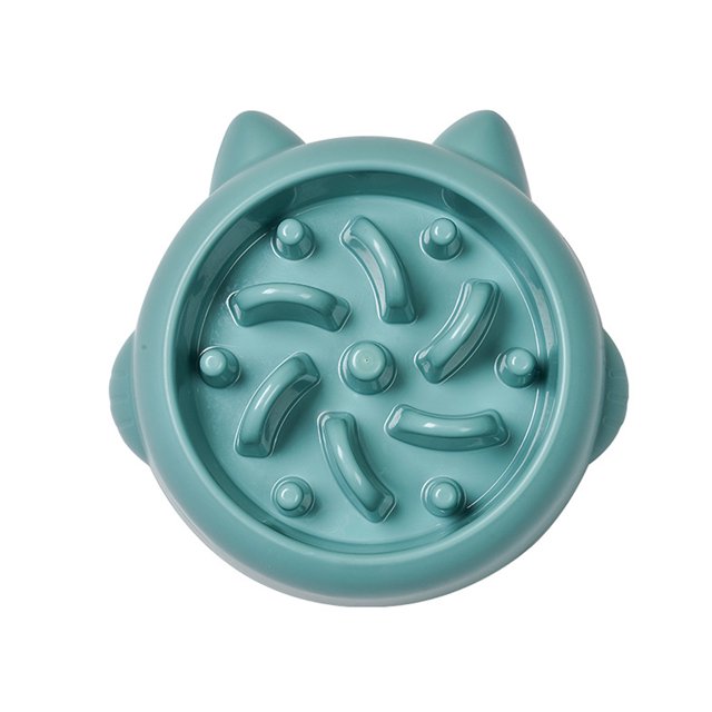 Tazón de comida lenta para perros, tazón de comida para mascotas, material de PP, tazón para mascotas de estilo simple MFZFUKR CPB-DE-SSW2431-1