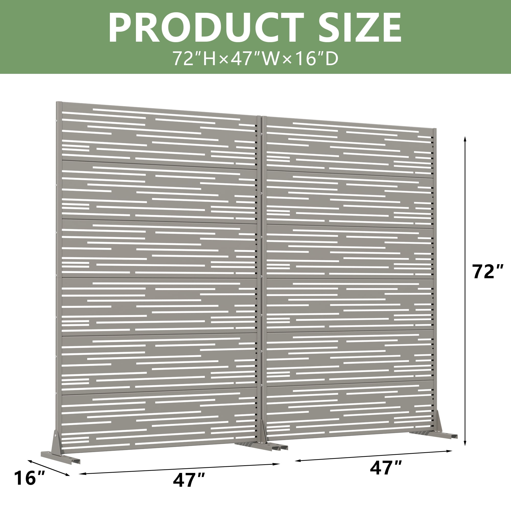Metal Privacy Screen Panel Pattern